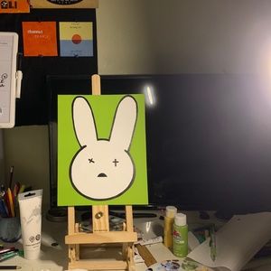BAD BUNNY INSPIRED PAINTING